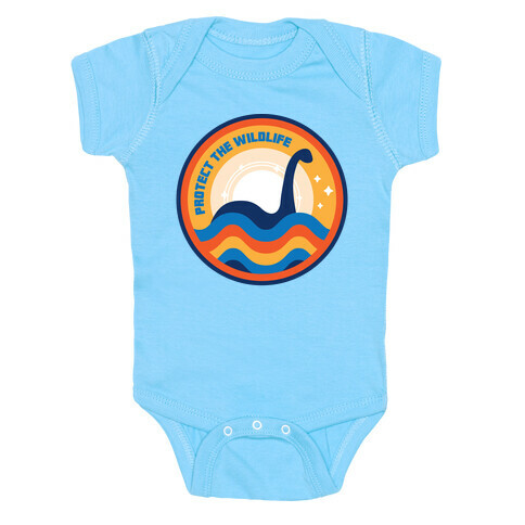 Protect The Wildlife - Nessie, Loch Ness Monster Baby One-Piece