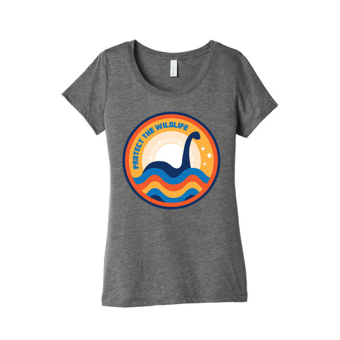 Protect The Wildlife - Nessie, Loch Ness Monster Womens T-Shirt