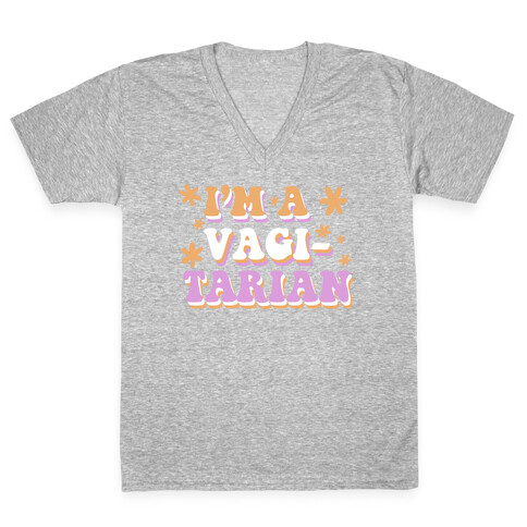 I'm Vagitarian V-Neck Tee Shirt