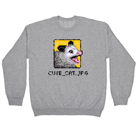 Cute_Cat.Jpg Screaming Pixelated Possum Pullover