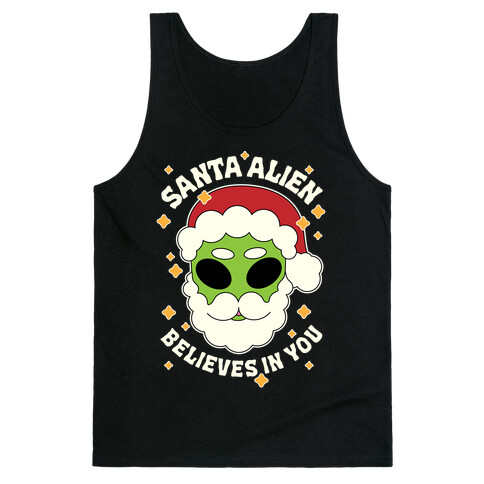 Santa Alien Believes in You Tank Top