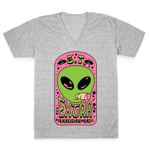 E.T. (Extra Turnt-Up) Alien V-Neck Tee Shirt