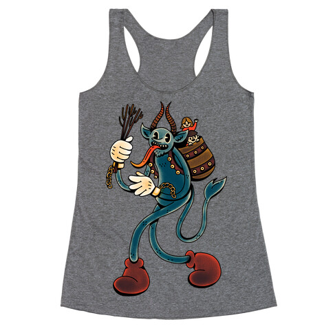 Krampus Cartoon Racerback Tank Top