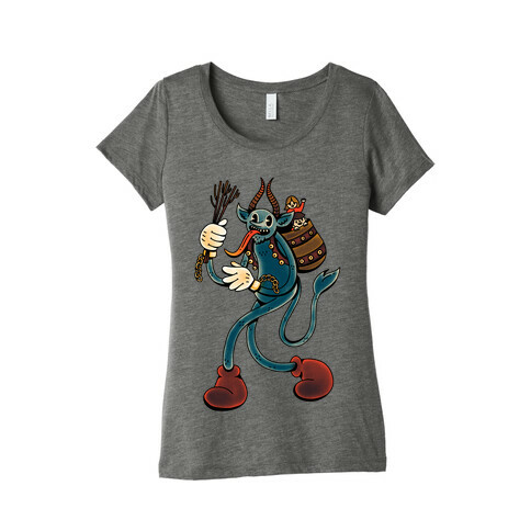 Krampus Cartoon Womens T-Shirt