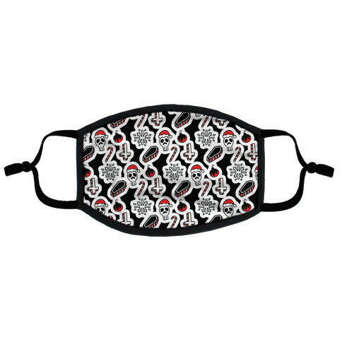 Emo Xmas Pattern Flat Face Mask