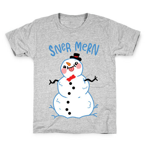 Sner Mern Derpy Snow man Kids T-Shirt