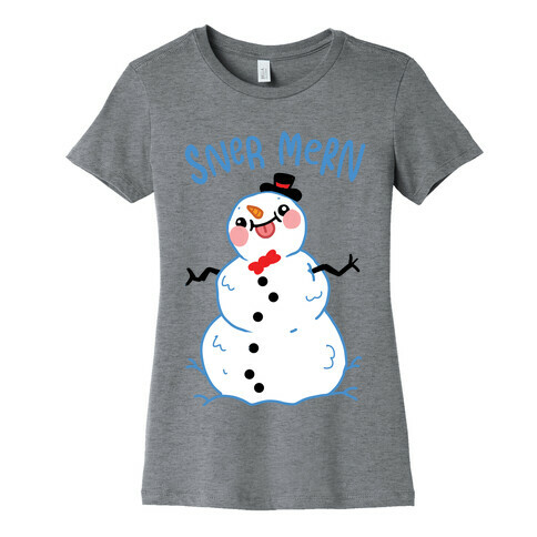 Sner Mern Derpy Snow man Womens T-Shirt