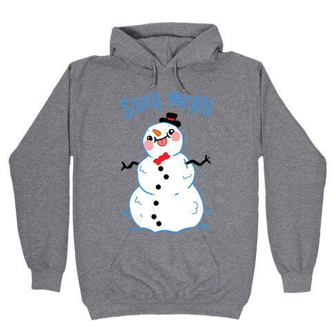 Sner Mern Derpy Snow man Hooded Sweatshirt