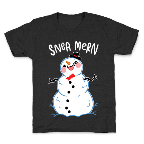 Sner Mern Derpy Snow man Kids T-Shirt