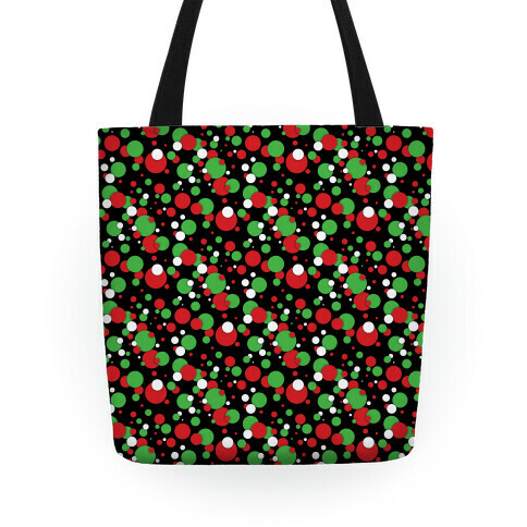 Red And Green Holiday Confetti Tote