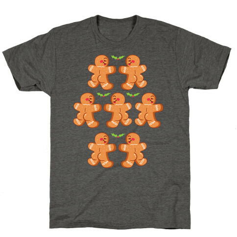 Gingerbread Butts Pattern T-Shirt