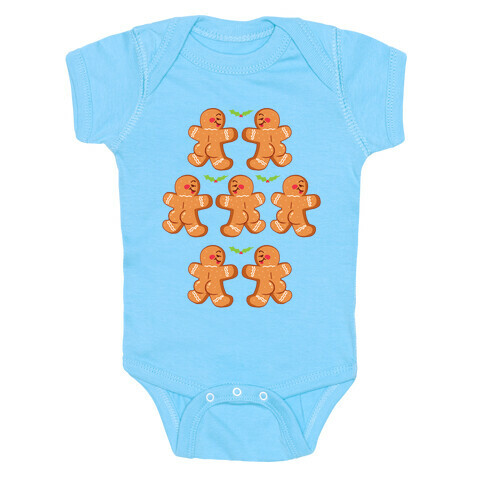 Gingerbread Butts Pattern Baby One-Piece
