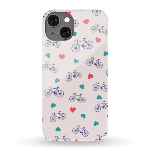Bikes and Heart Pattern Phone Case