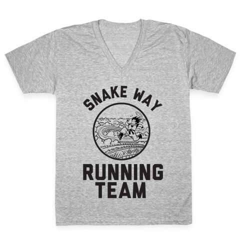 Snake Way Running Team V-Neck Tee Shirt