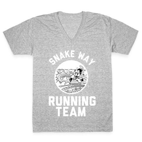 Snake Way Running Team V-Neck Tee Shirt