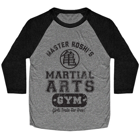 Master Roshi's Martial Arts Gym Baseball Tee