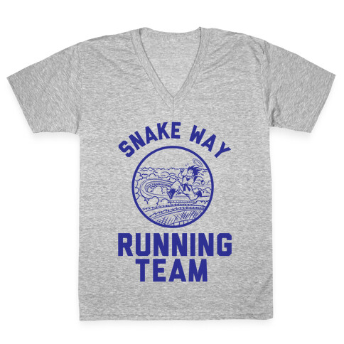 Snake Way Running Team V-Neck Tee Shirt