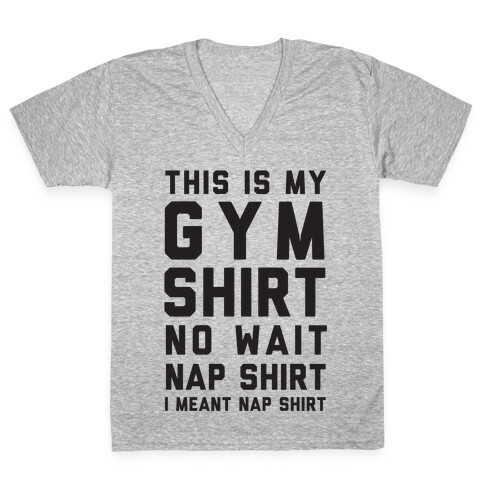 This Is My Gym Shirt V-Neck Tee Shirt