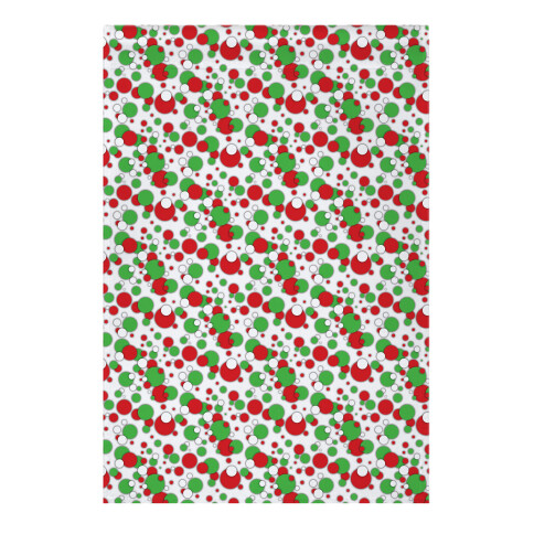 Red And Green Holiday Confetti Garden Flag