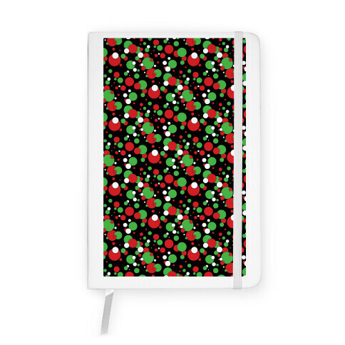 Red And Green Holiday Confetti Notebook