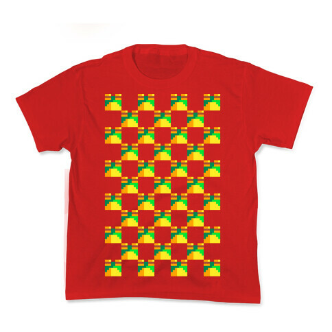 Frog Checker Squares  Kids T-Shirt