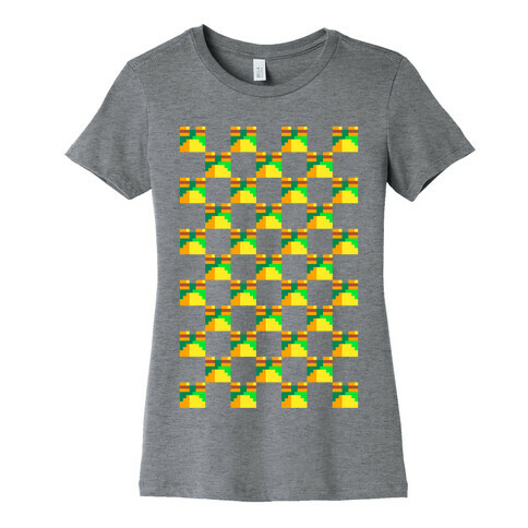 Frog Checker Squares  Womens T-Shirt