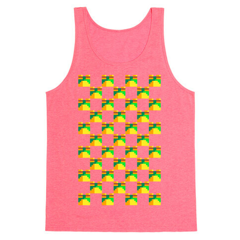 Frog Checker Squares  Tank Top