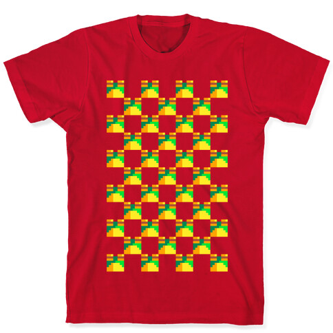 Frog Checker Squares  T-Shirt