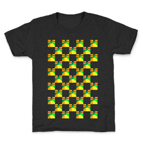 Frog Checker Squares  Kids T-Shirt