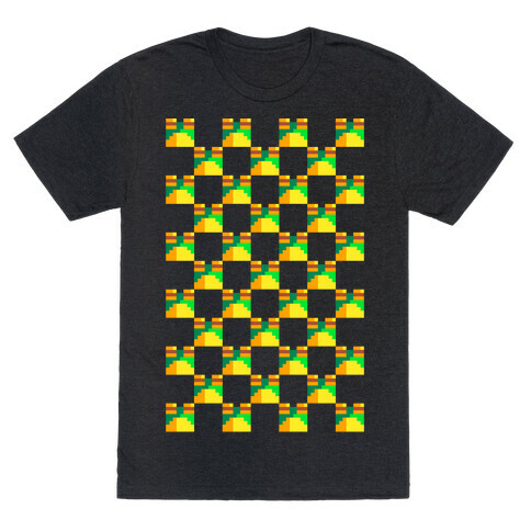 Frog Checker Squares  T-Shirt