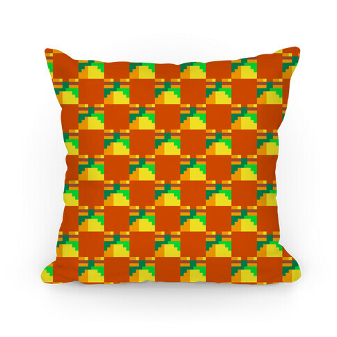 Frog Checker Squares  Pillow