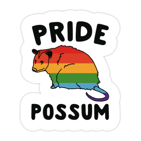 Pride Possum  Die Cut Sticker