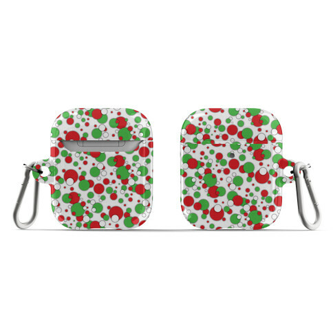 Red And Green Holiday Confetti AirPod Case