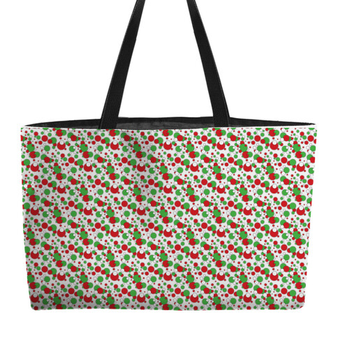 Red And Green Holiday Confetti Weekender Tote