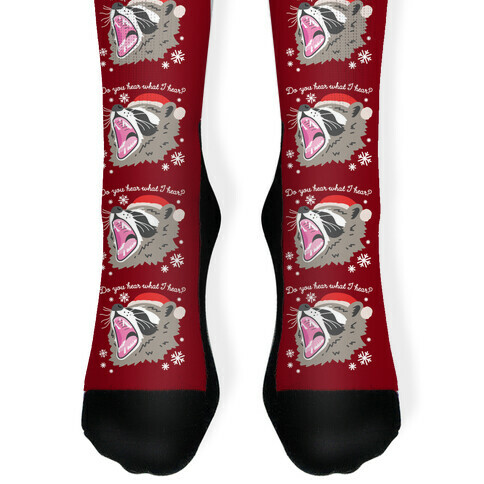 Do You Hear What I Hear? Screaming Raccoon Sock