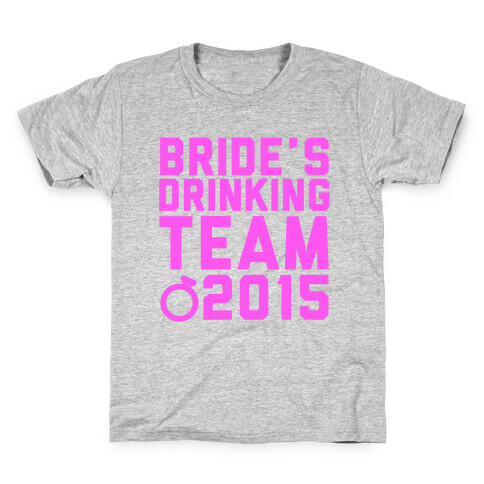 Bride's Drinking Team 2015 Kids T-Shirt