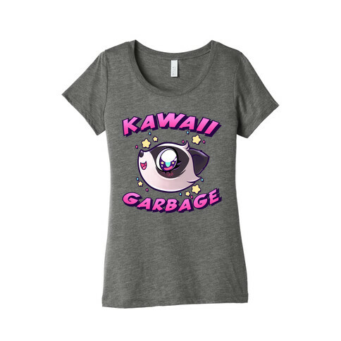 Kawaii Garbage Womens T-Shirt