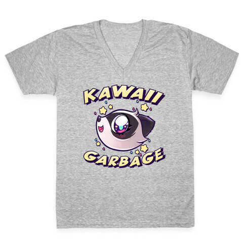 Kawaii Garbage V-Neck Tee Shirt