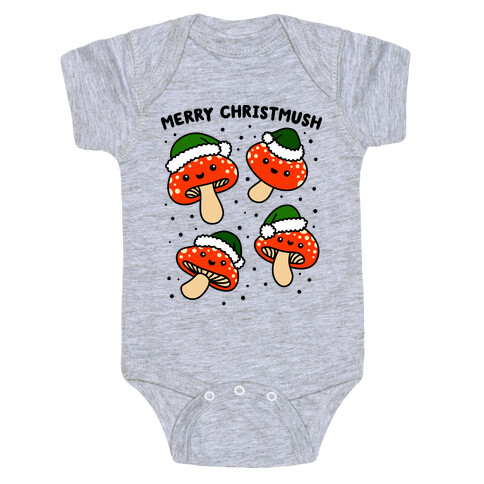 Merry Christmush Mushrooms Baby One-Piece