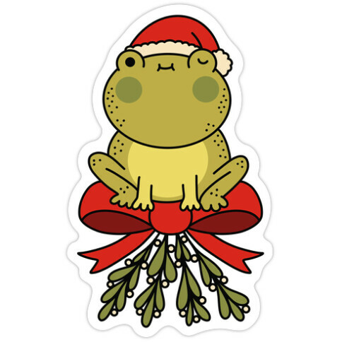 Mistletoad Die Cut Sticker