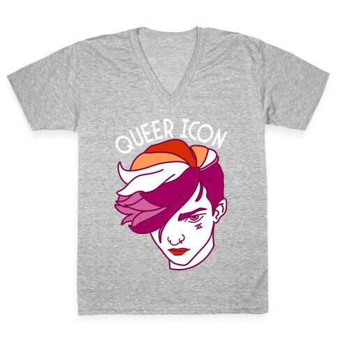 Queer Icon Vi V-Neck Tee Shirt