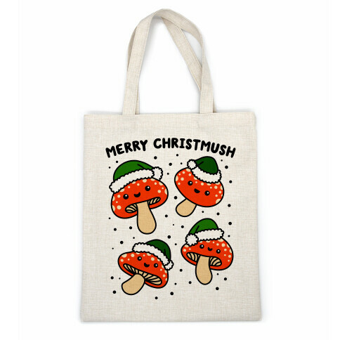 Merry Christmush Mushrooms Casual Tote