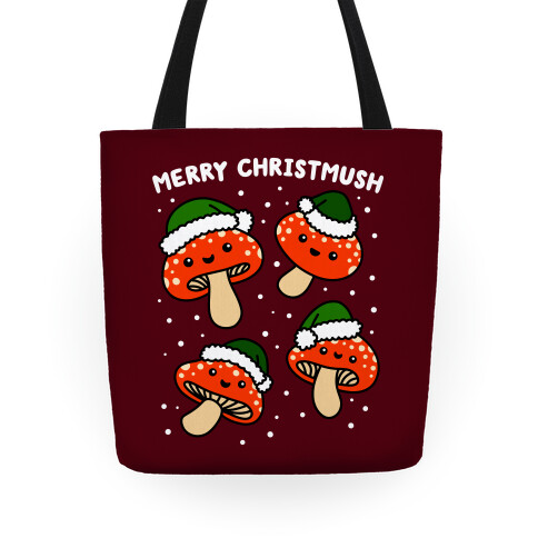 Merry Christmush Mushrooms Tote