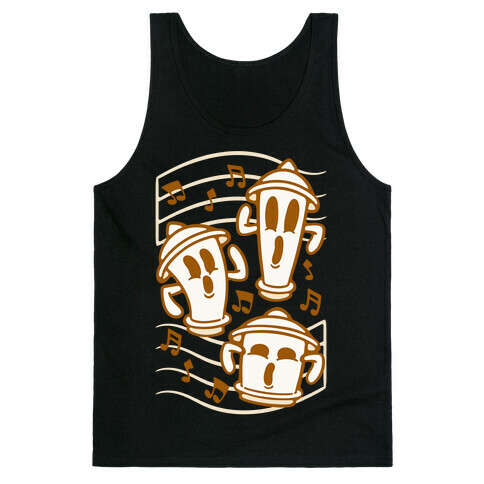 Singing Cartoon Clay Figures Parody Tank Top