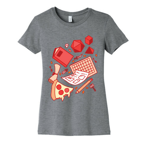 Tabletop RPG pattern Womens T-Shirt