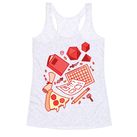 Tabletop RPG pattern Racerback Tank Top