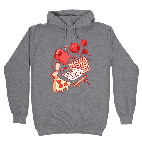 Tabletop RPG pattern Hooded Sweatshirt