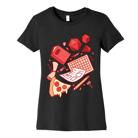 Tabletop RPG pattern Womens T-Shirt