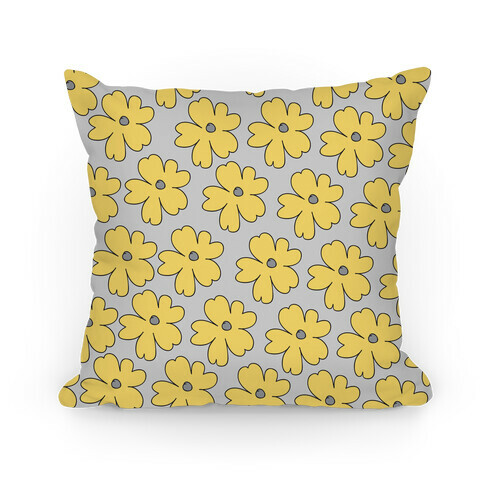 Yellow Flower Pillow Pillow