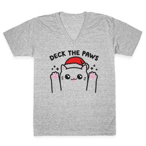 Deck The Paws V-Neck Tee Shirt
